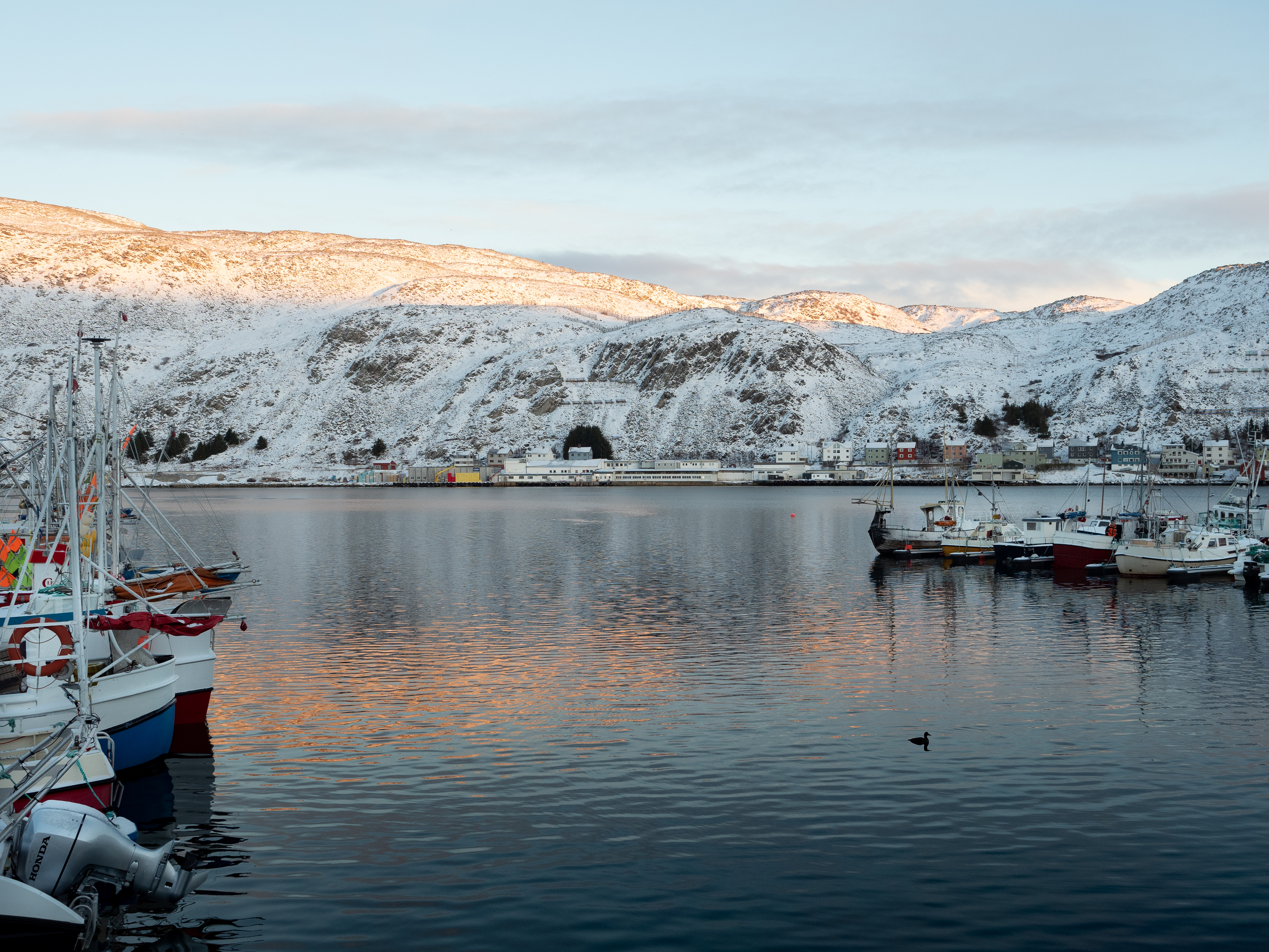 Kjøllefjord with the factory along the water