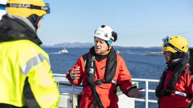 StoreBlå visningstur ut til anlegg