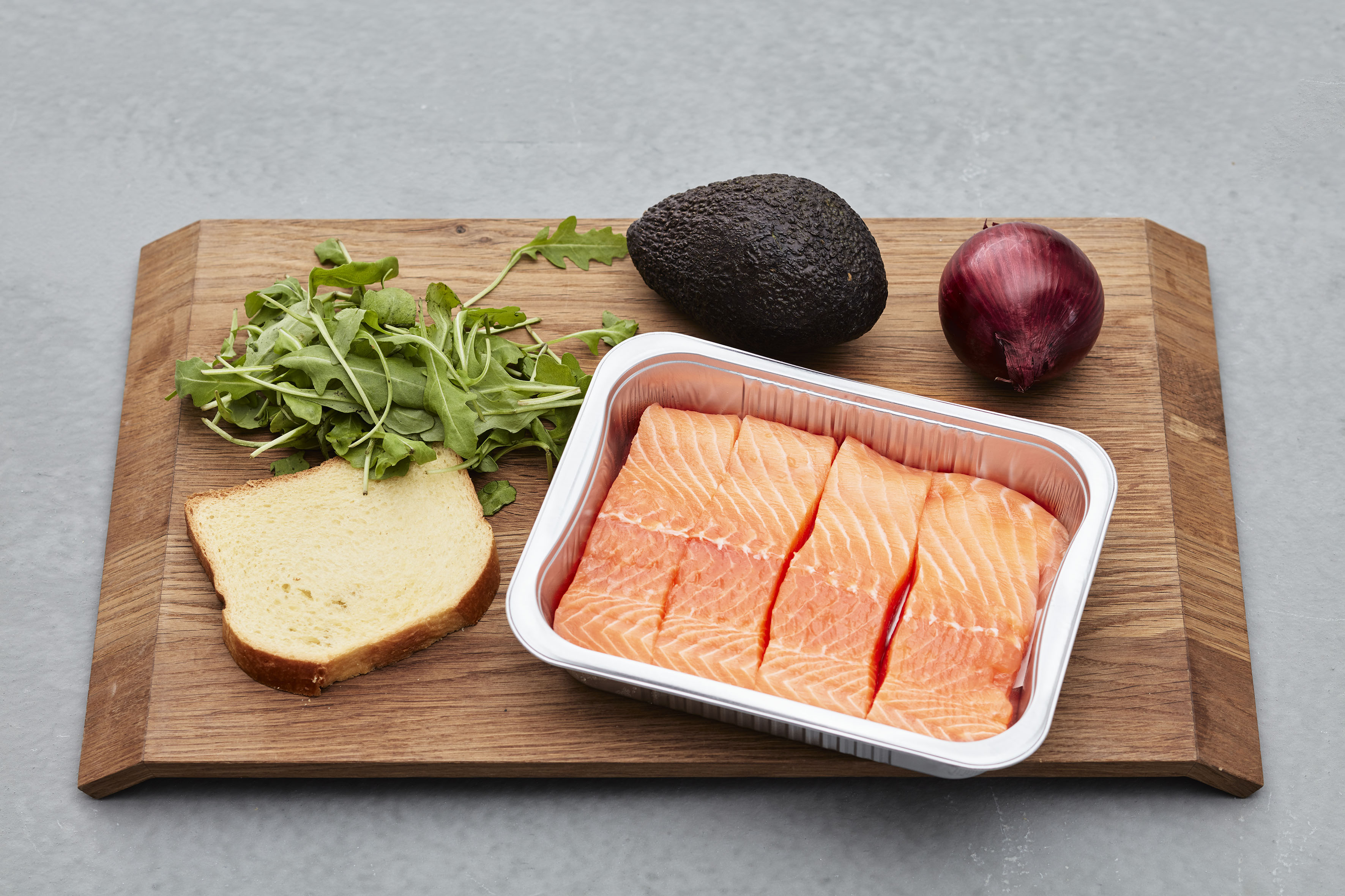 Salmon and vegetables