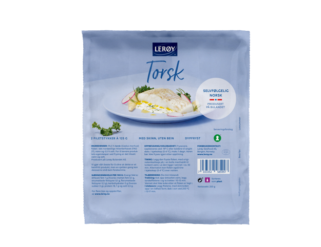 Torsk 2x125g forpakning